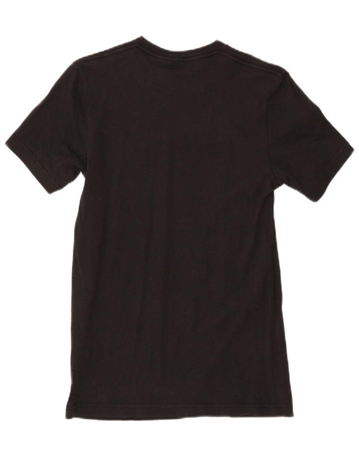 Adidas Mens Graphic T-Shirt Top Pequeno Algodão Preto