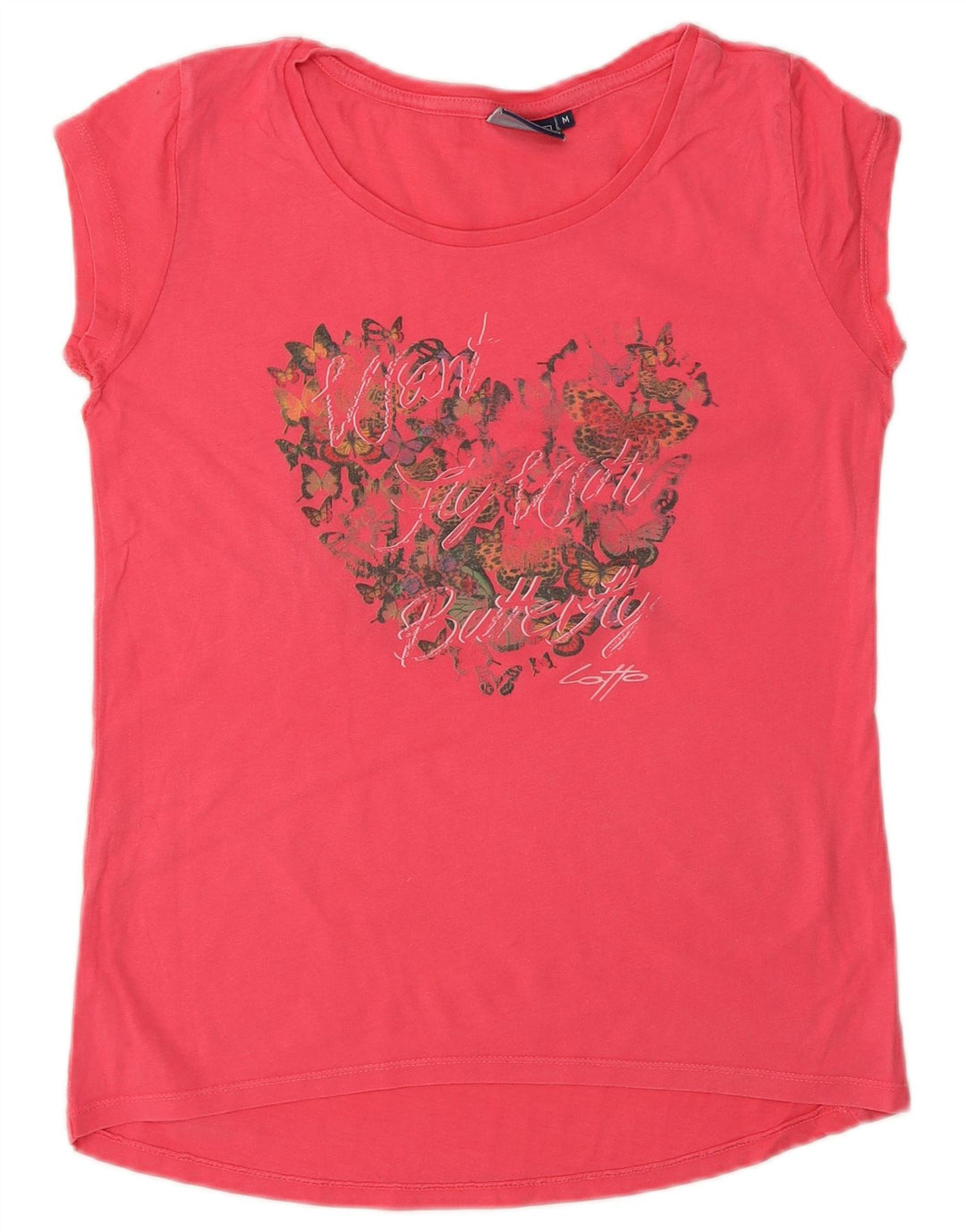 Camiseta feminina gráfica Lotto UK 12 rosa médio