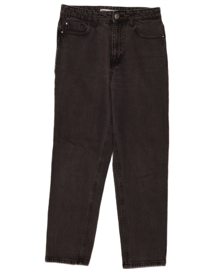 Zara Jeans Cônicos Femininos EU 38 Pequeno W28 L27 Preto