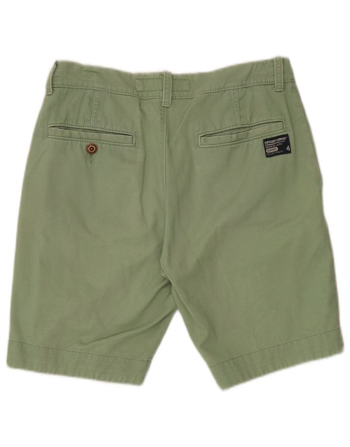 Shorts chino masculino SUPERDRY pequeno W32 algodão verde
