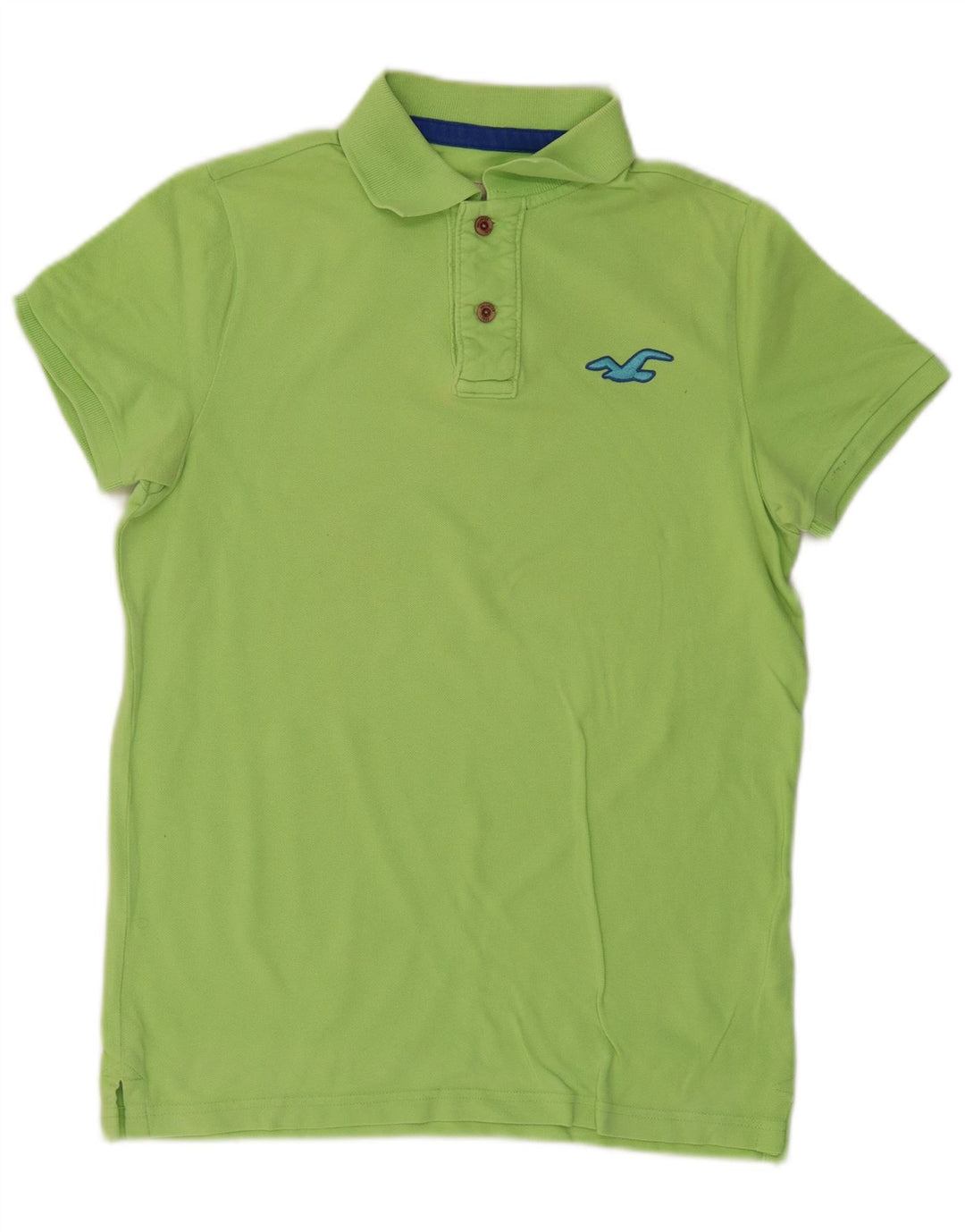 Camisa polo masculina HOLLISTER de algodão verde médio