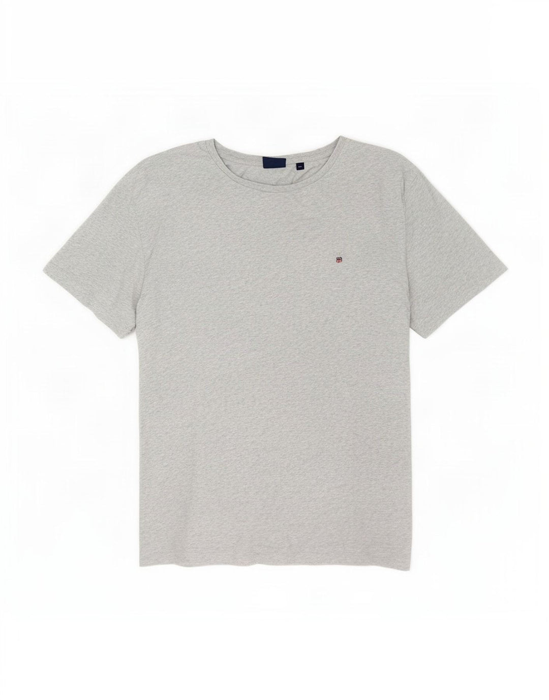 Camiseta masculina Gant 3XL algodão manchado cinza