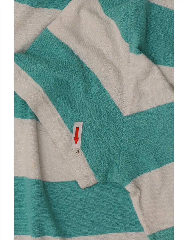 Camiseta masculina Jack Wills Top de algodão listrado verde médio