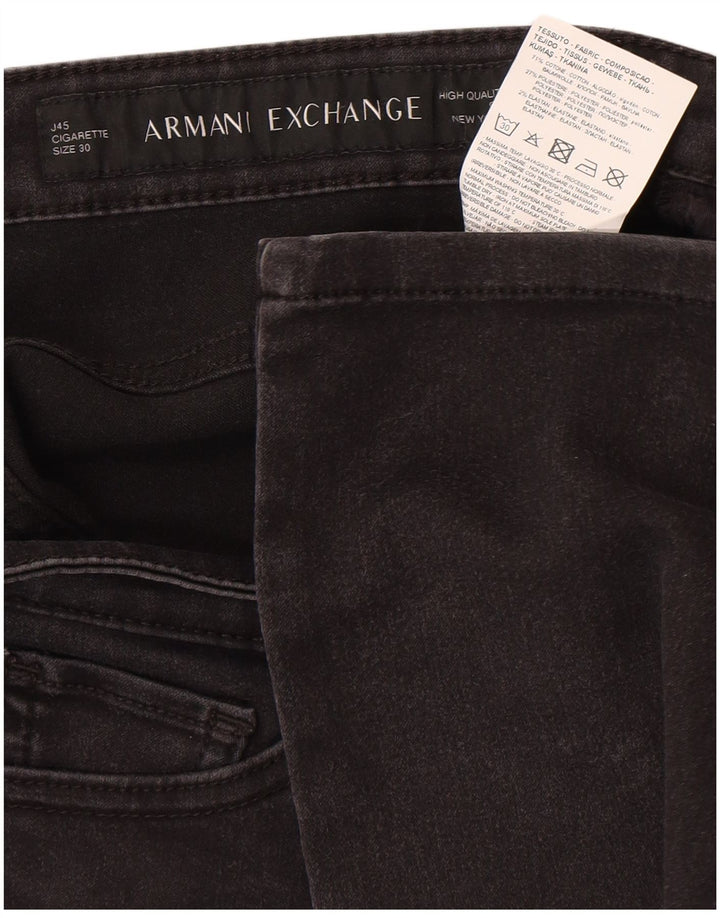 Armani Jeans Feminino Slim Jeans W30 L28 Algodão Preto