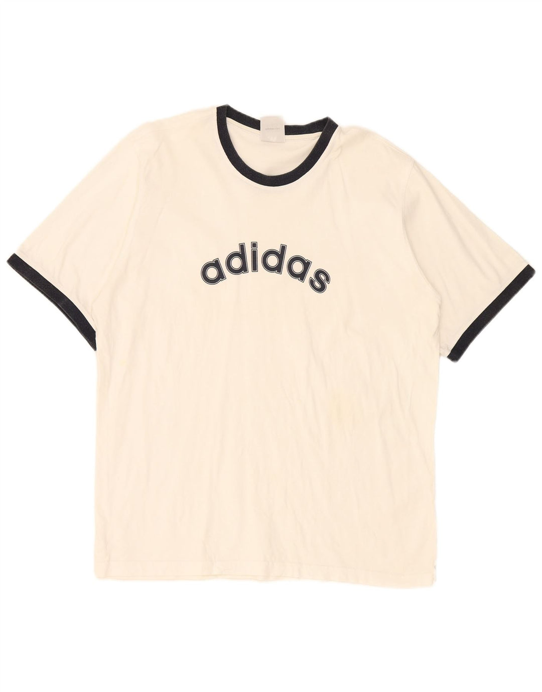 Camiseta gráfica masculina Adidas Top 2XL branco colorblock