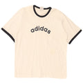 Camiseta gráfica masculina Adidas Top 2XL branco colorblock