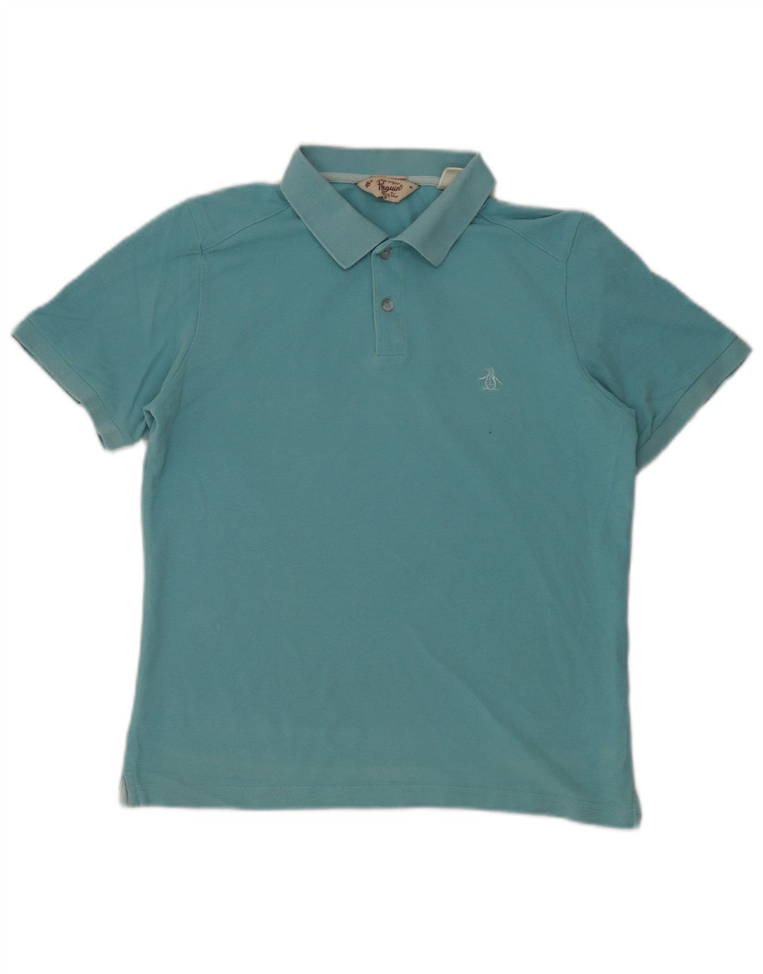 Camisa polo masculina PENGUIN turquesa média