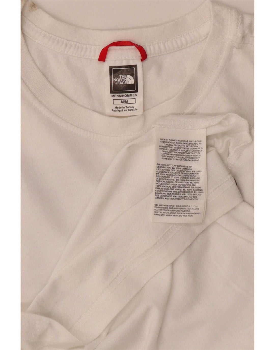 Camiseta gráfica masculina The North Face Top médio algodão branco