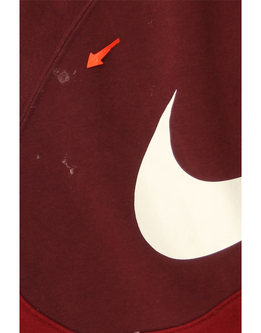 NIKE Mens Graphic Sweatshirt Jumper Large Burgundy Colourblock Cotton Vintage Nike and Second-Hand Nike from Messina Hembry 