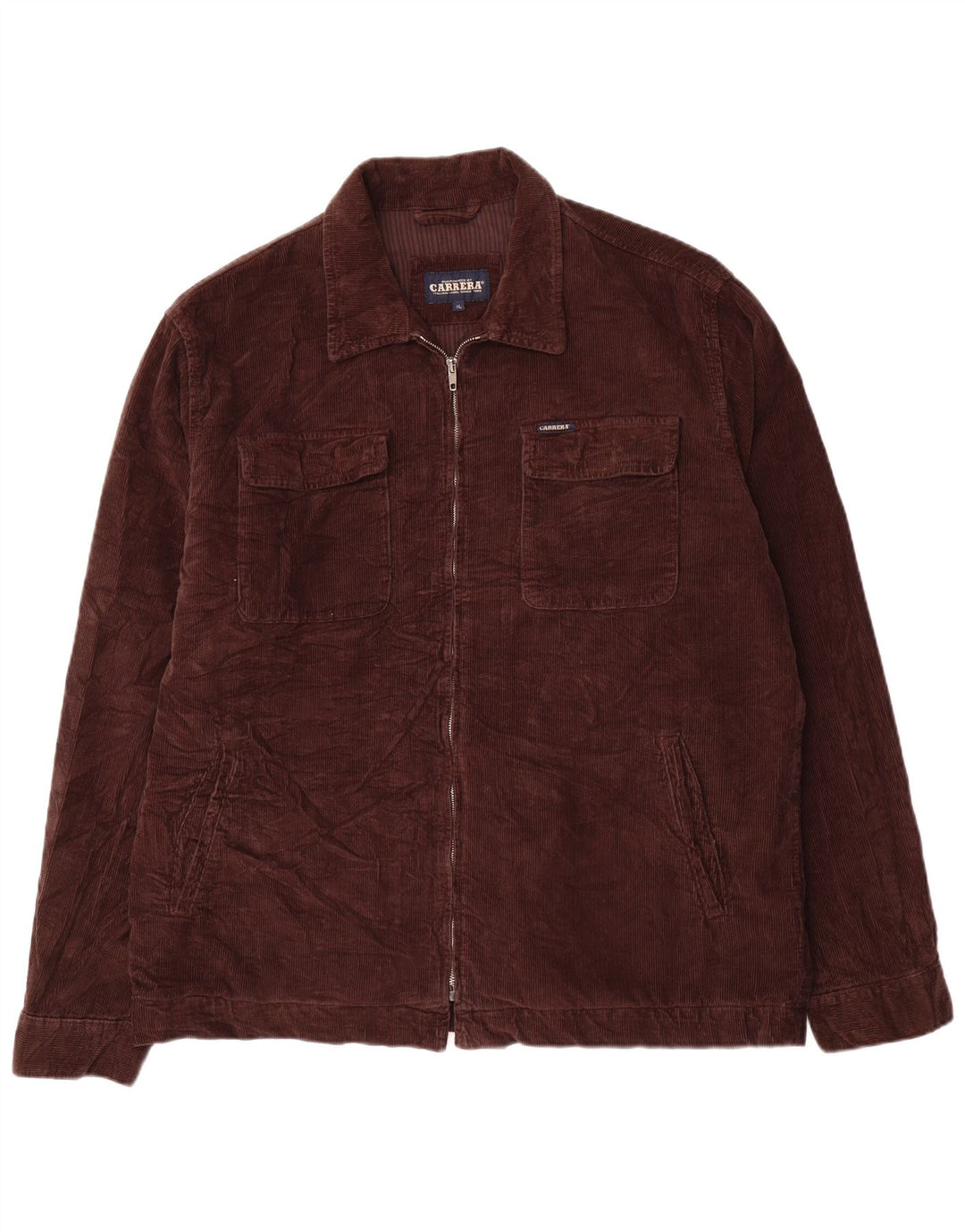 Jaqueta masculina de veludo CARRERA UK 42 XL algodão marrom