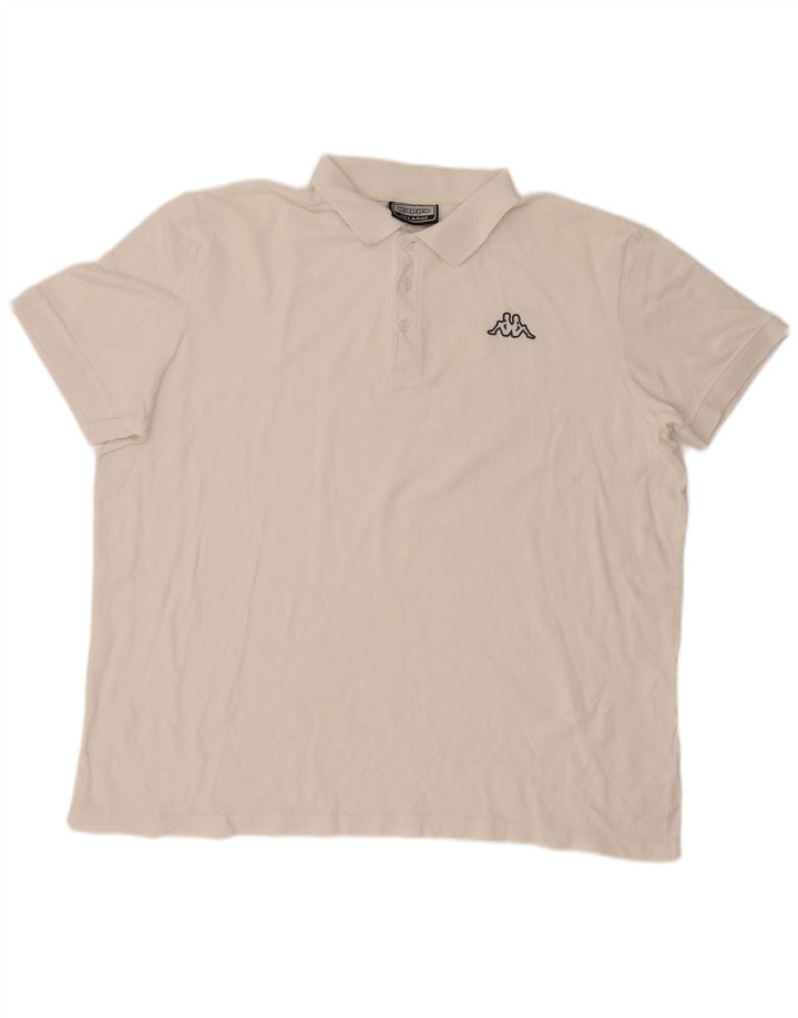 Camisa polo masculina Kappa 2XL algodão branco