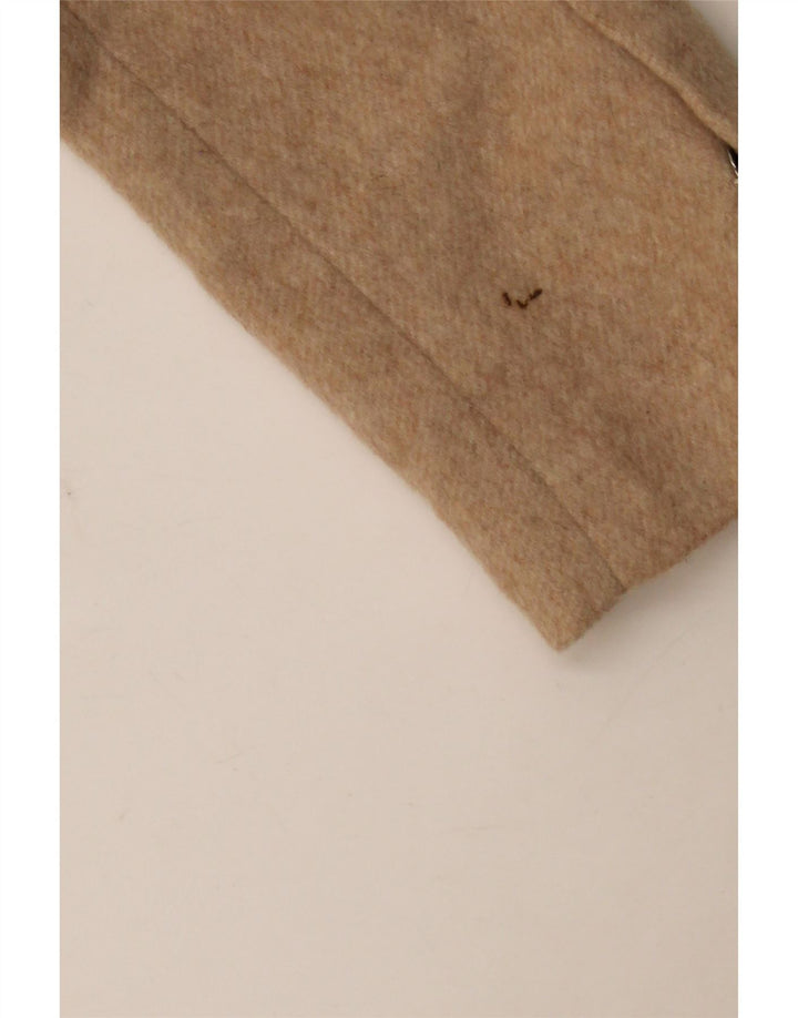 Sobretudo feminino Zara UK 10 pequena lã bege