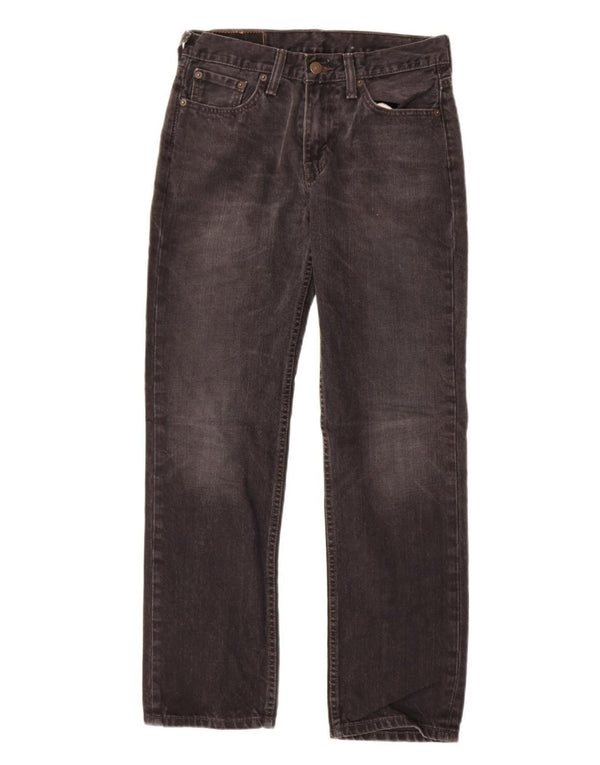 Calça jeans feminina Levi's 514 Straight W30 L32 algodão preto