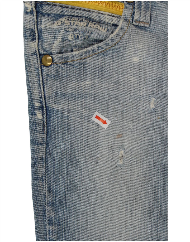 Jeans femininos G-STAR desgastados com bootcut W28 L28 azul