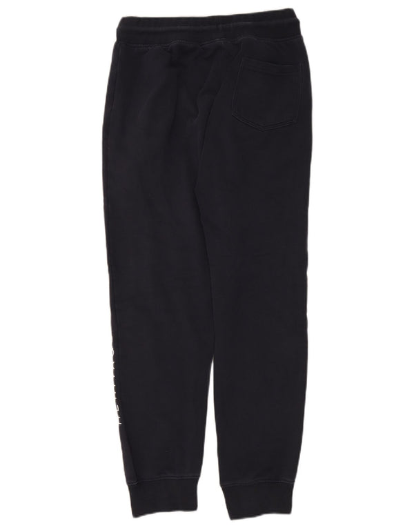 Ellesse masculino gráfico agasalho calças joggers pequeno algodão azul marinho