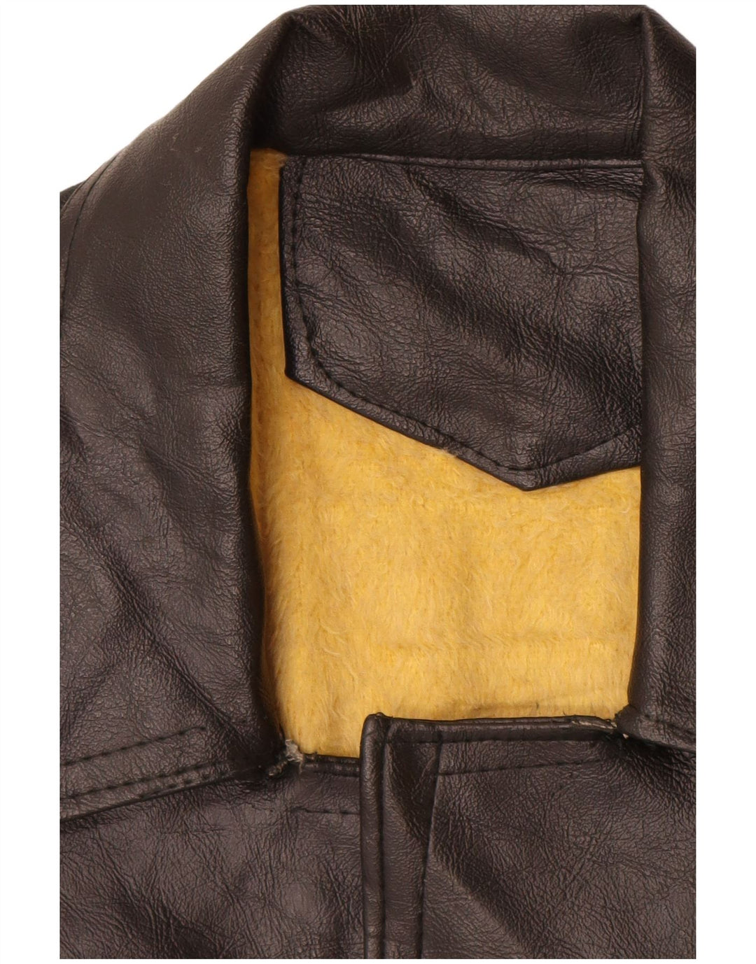 Jaqueta de couro masculina VINTAGE UK 40 grande couro preto