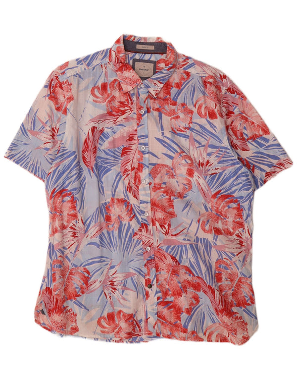 Camisa masculina de manga curta White Stuff XL multicolorida floral havaiana