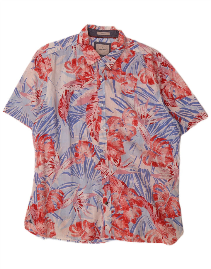 Camisa masculina de manga curta White Stuff XL multicolorida floral havaiana