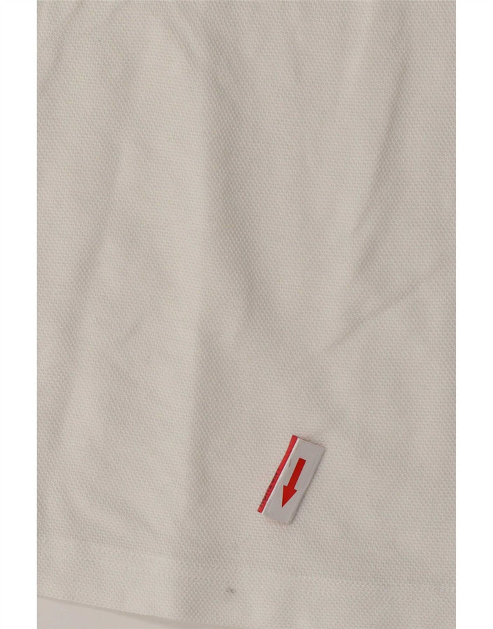 Camisa polo masculina Hugo Boss médio branco colorblock algodão