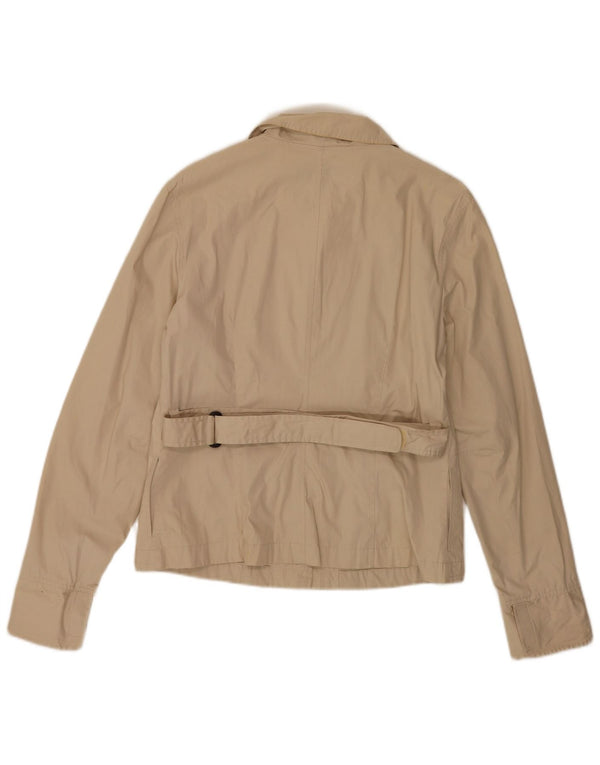 Jaqueta bomber feminina Guess UK 14 algodão bege médio