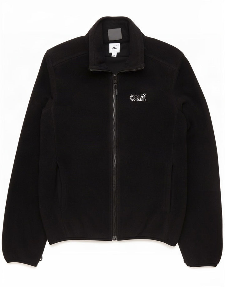 Jack Wolfskin Mens Liner Fleece Jacket UK 38 Pequeno Poliéster Preto