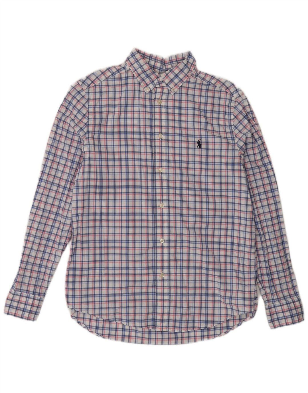 Ralph Lauren Camisa masculina 14-15 anos grande algodão xadrez multicolorido