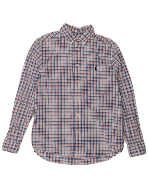 Ralph Lauren Camisa masculina 14-15 anos grande algodão xadrez multicolorido