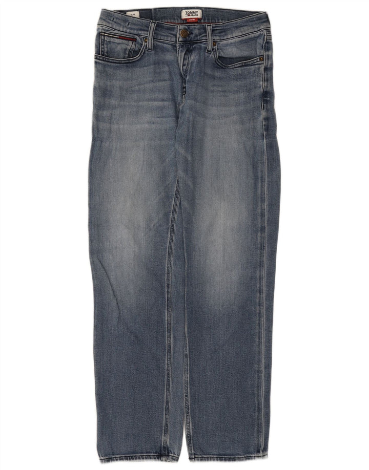 Tommy Hilfiger Masculino Slim Jeans W30 L32 Azul Algodão