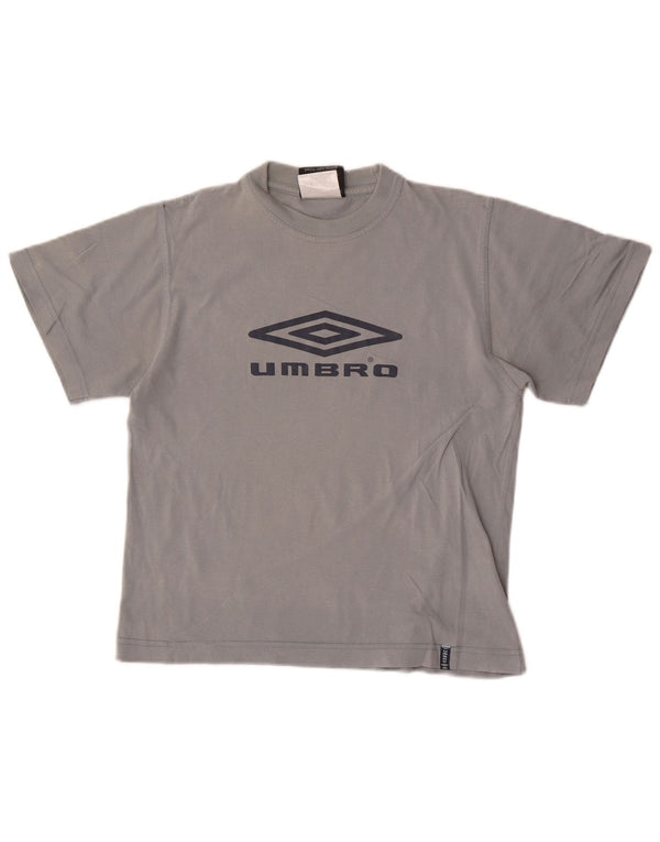 Camiseta Umbro Boys Graphic 11-12 Anos Algodão Cinza