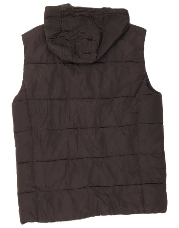 Colete acolchoado com capuz masculino Superdry UK 38 poliéster preto médio