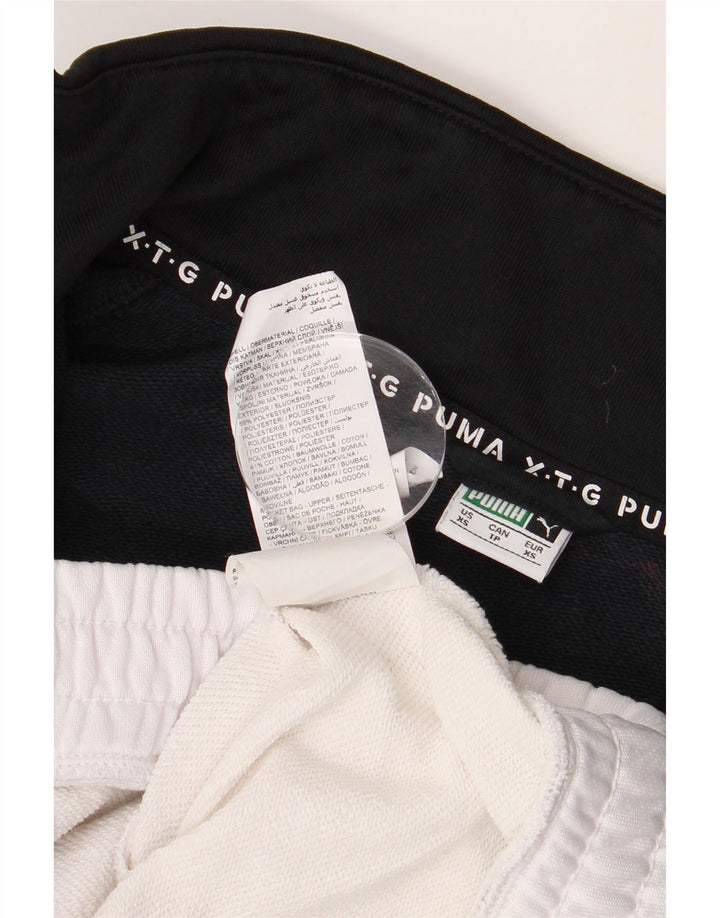 Puma Womens Oversized Crop Tracksuit Top Jacket UK 6 XS Preto Colourblock