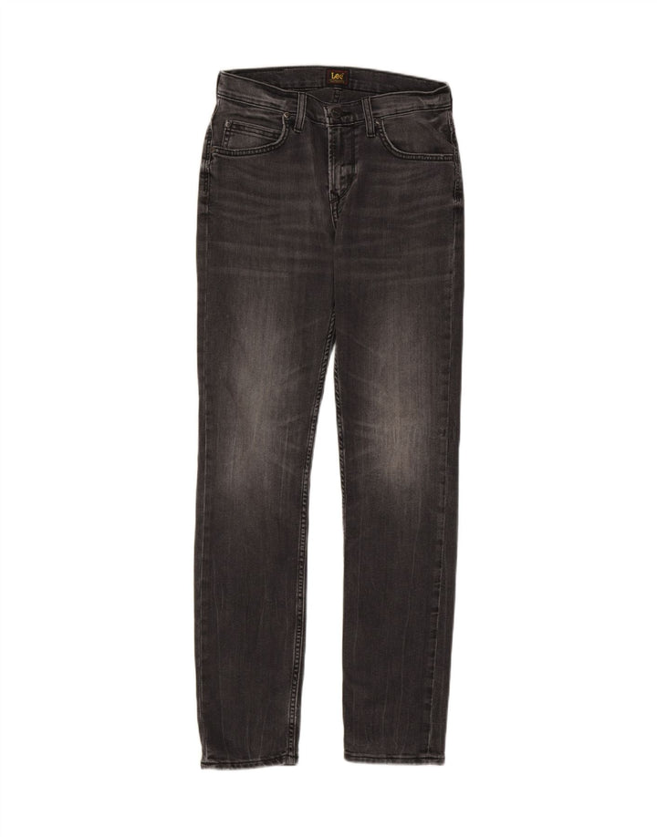 LEE Womens Rider Slim Jeans W28 L32 Cinza Algodão