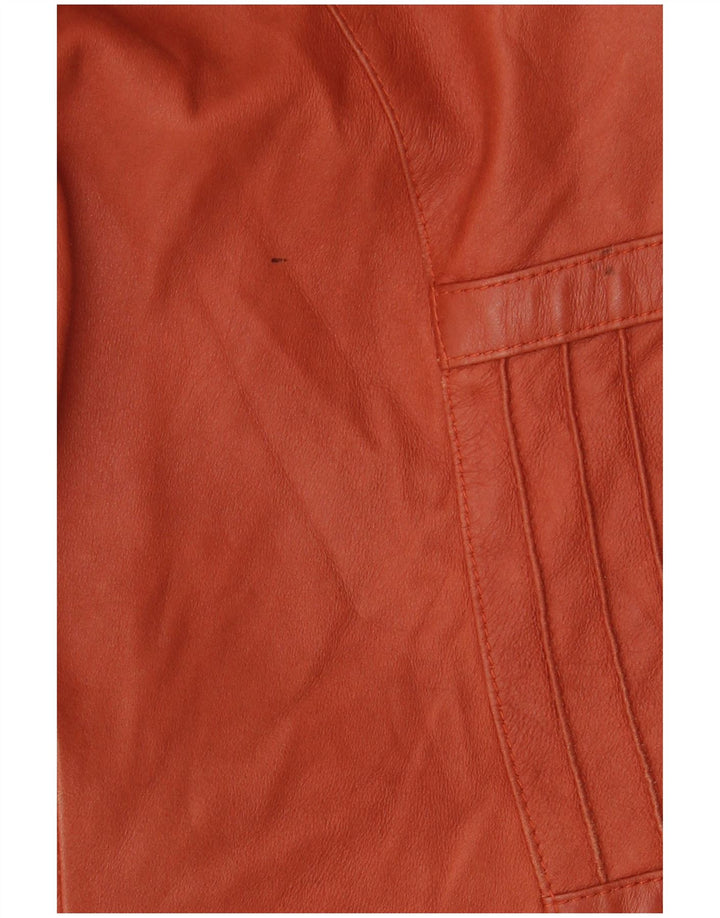 Jaqueta blazer feminina ELEGANCE PARIS com 2 botões Reino Unido 20 2XL couro marrom