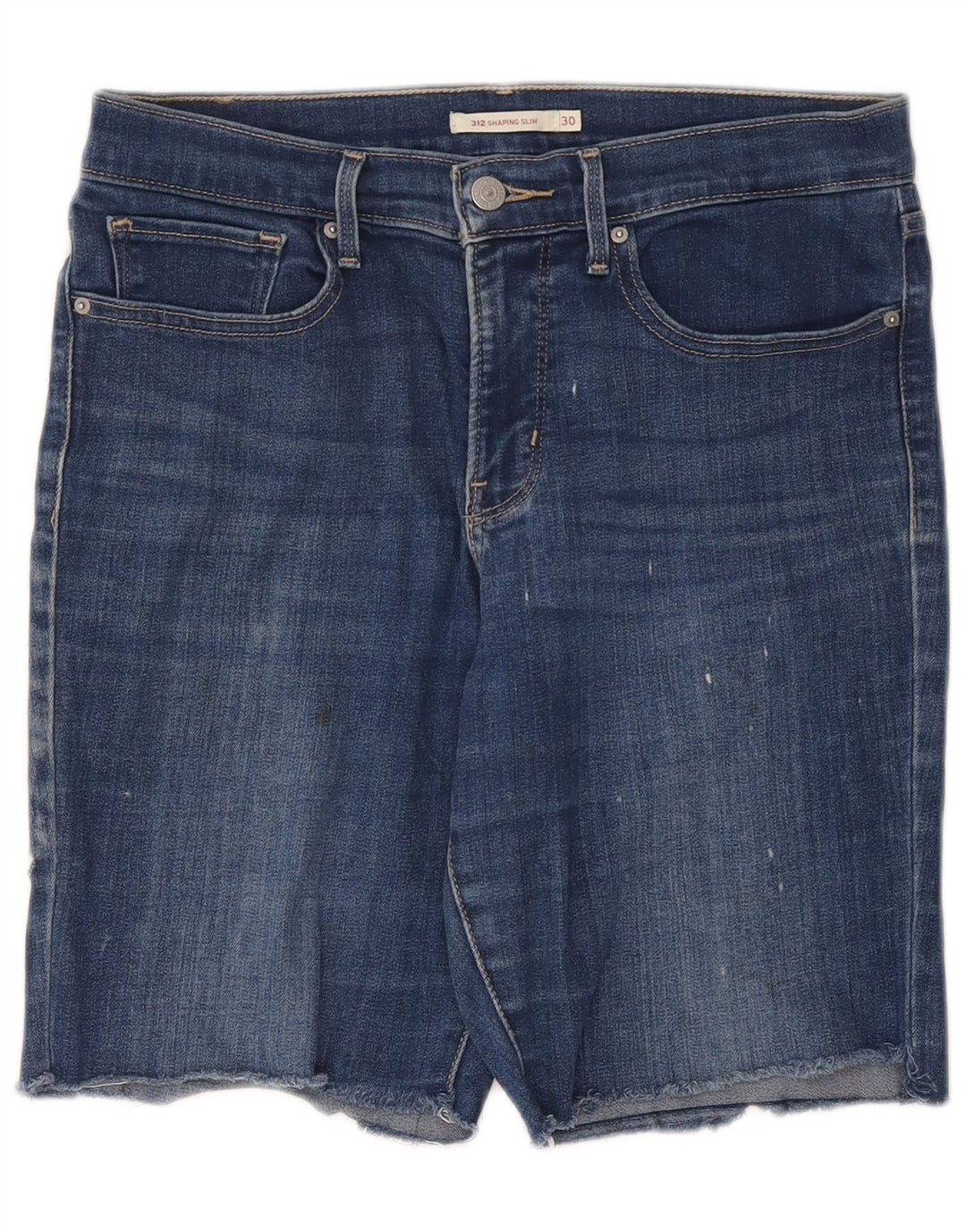 Shorts jeans feminino Levi's 312 W30 azul médio algodão