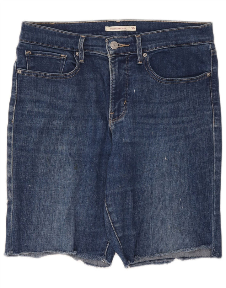 Shorts jeans feminino Levi's 312 W30 azul médio algodão