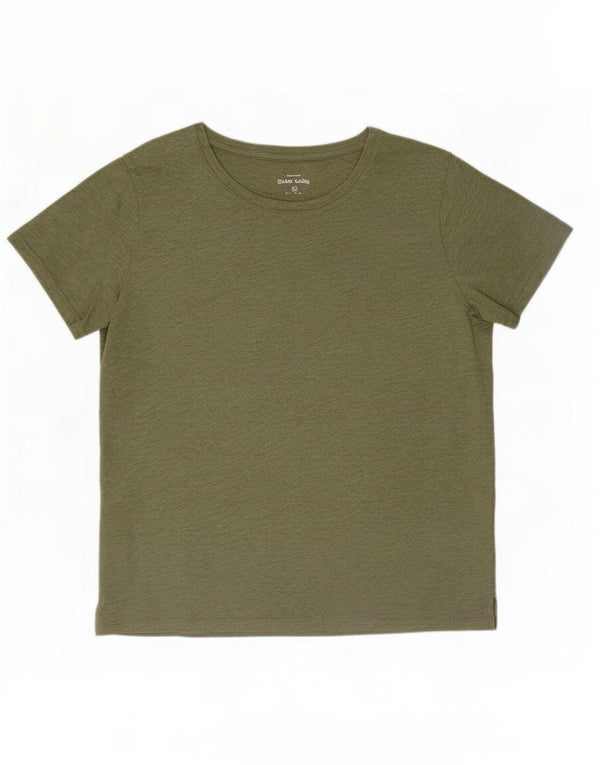 Camiseta masculina Eddie Bauer Top 2XL algodão verde