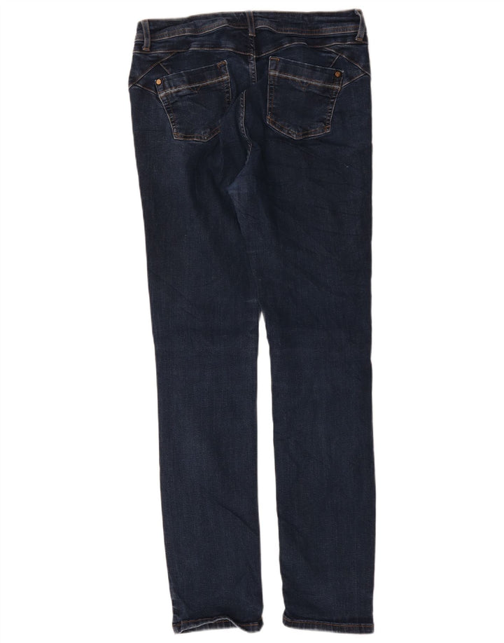 Marks & Spencer Feminino Per Una Slim Jeans UK 12 Médio W32 L30 Azul Marinho