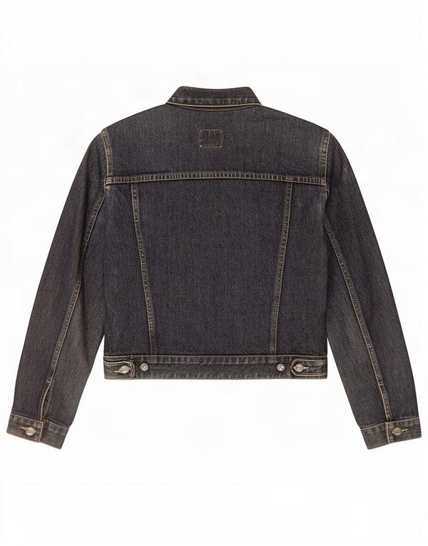 Jaqueta jeans Gas Girls 11-12 anos médio azul marinho algodão