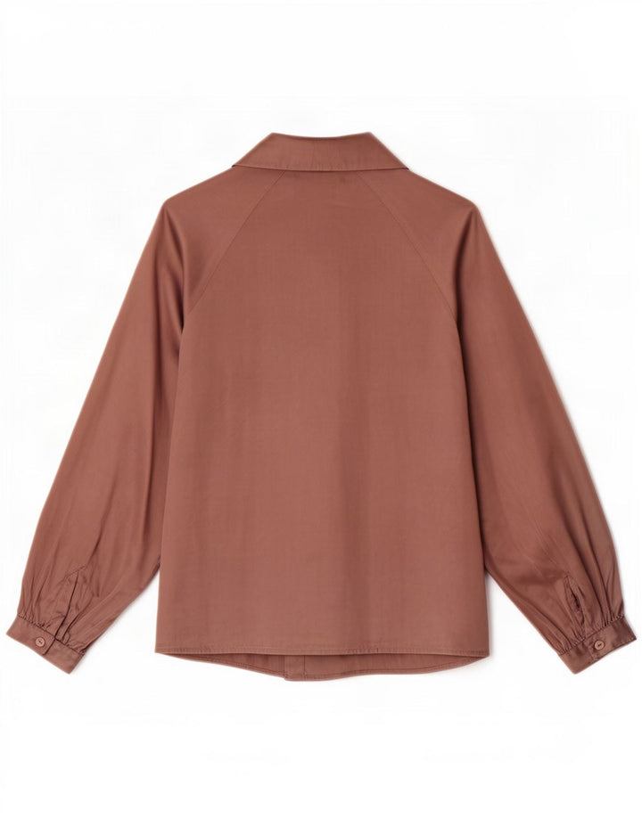 Blusa feminina Luisa Spagnoli tamanho único seda rosa
