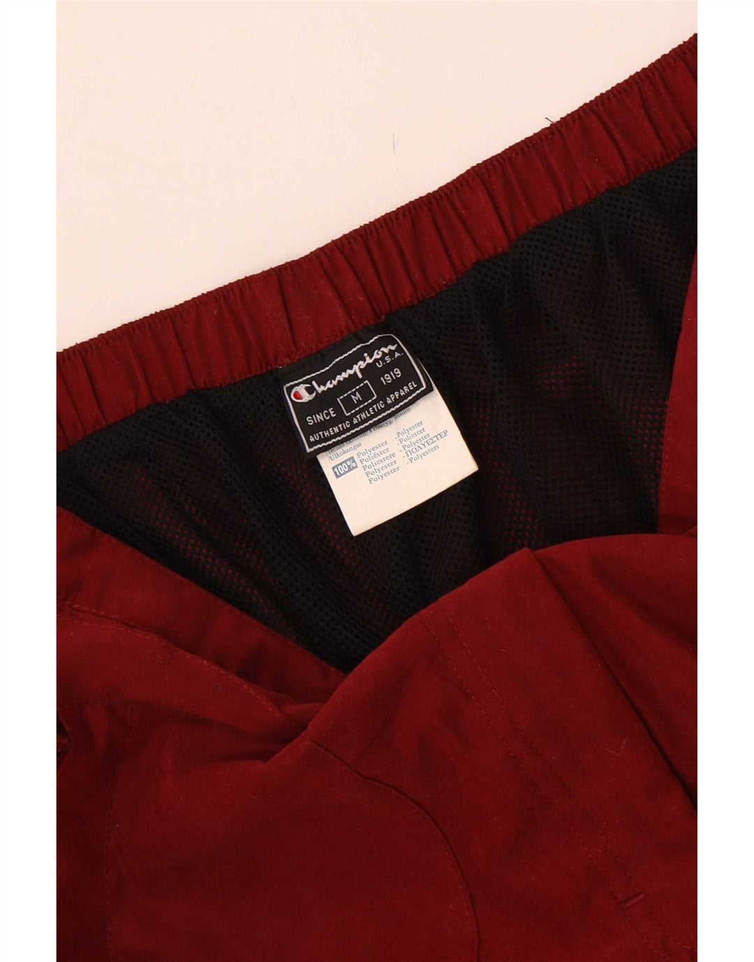 Calça masculina Champion Loose Fit média W28 L29 Poliéster Borgonha