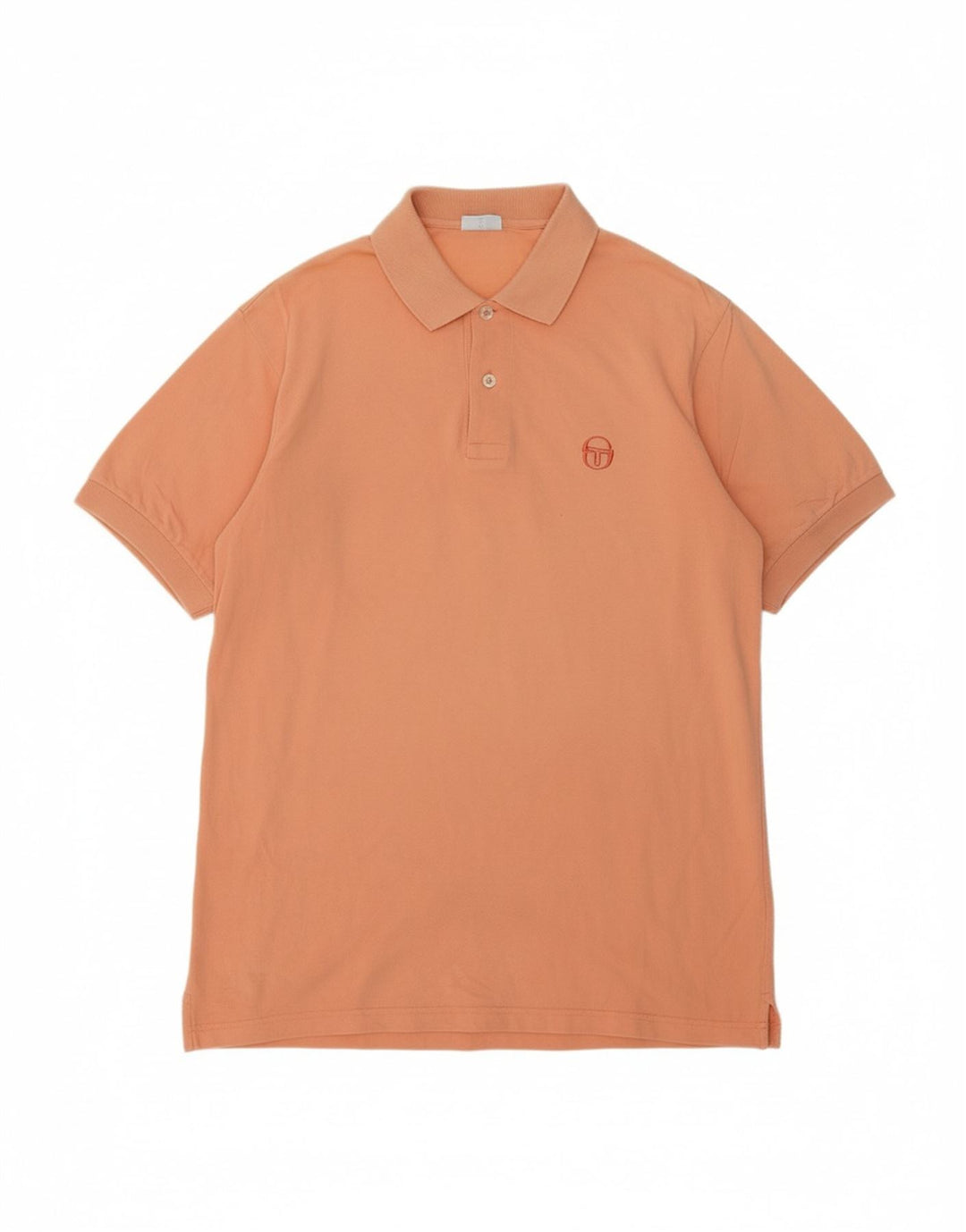 SERGIO TACCHINI Camisa polo masculina grande algodão laranja