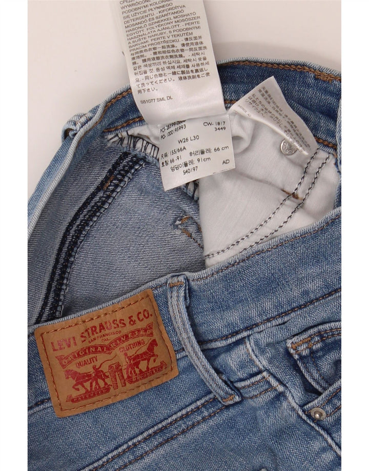 LEVI'S Womens Slimming Skinny Jeans W26 L30 Blue Cotton Vintage Levi's and Second-Hand Levi's from Messina Hembry 