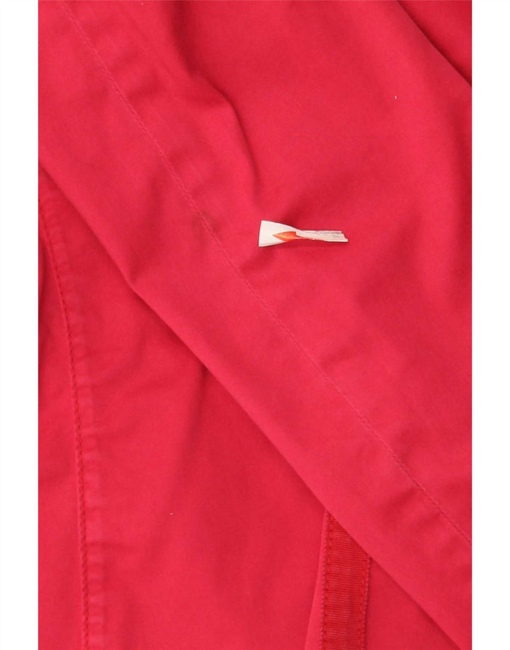 Jaqueta blazer feminina Armani Jeans com 3 botões EUA 8 algodão rosa médio
