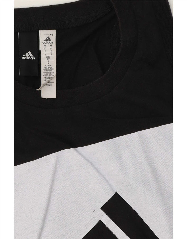 Adidas Mens Graphic Vest Top Pequeno Algodão Preto