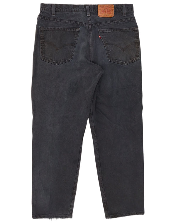 Calça Jeans Levis Masculina 550 Relaxed Fit Straight W38 L30 Azul Marinho Algodão