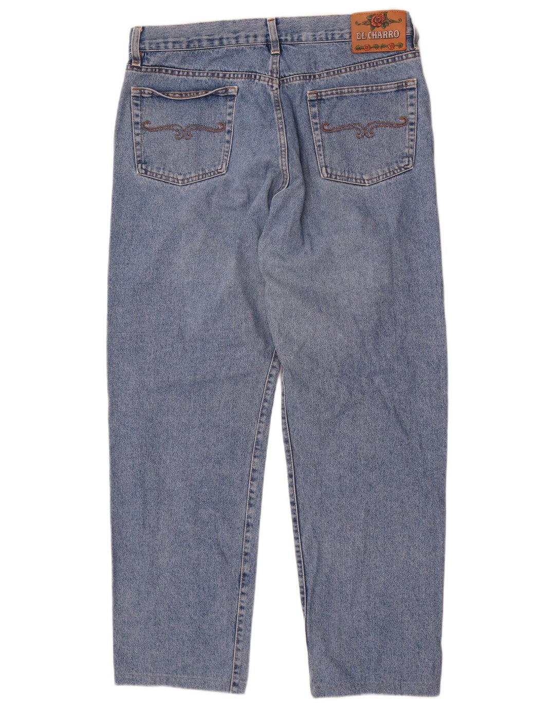 Calça jeans feminina El Charro Tapered IT 42 médio W34 L29 algodão azul