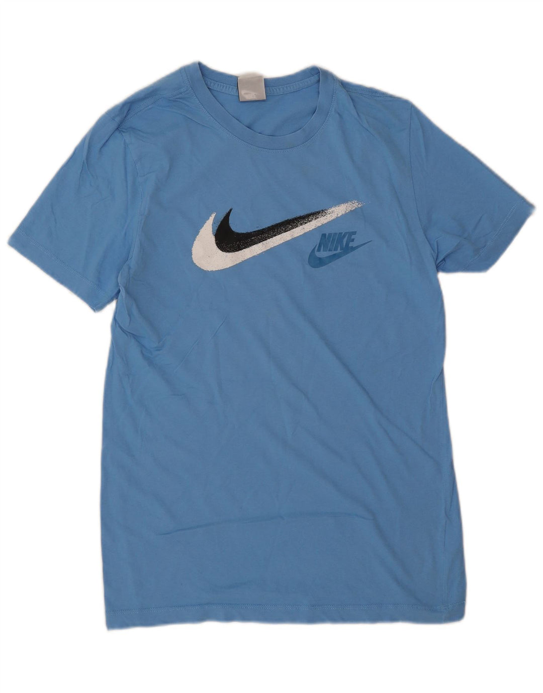 Camiseta Nike masculina gráfica Top pequeno algodão azul