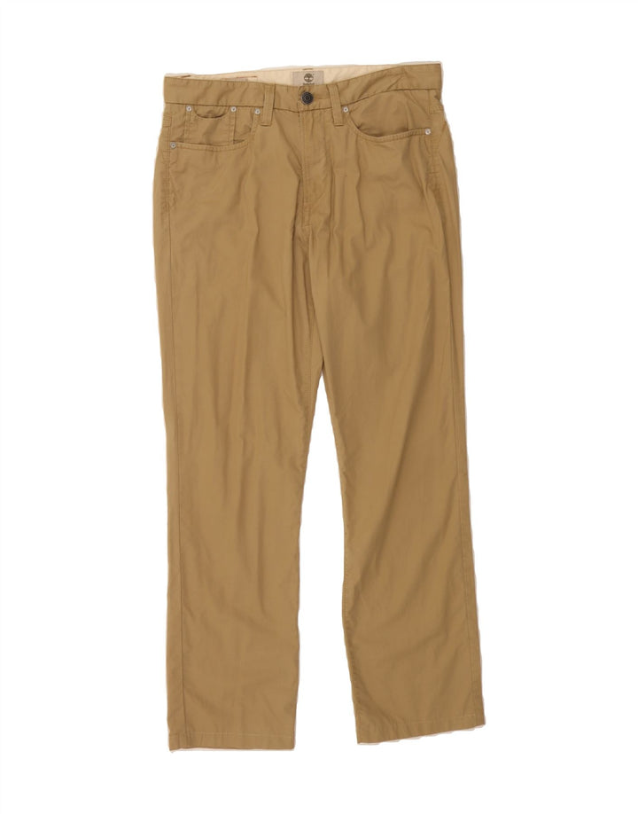 TIMBERLAND Mens Straight Casual Trousers W32 L32  Beige Cotton Vintage Timberland and Second-Hand Timberland from Messina Hembry 