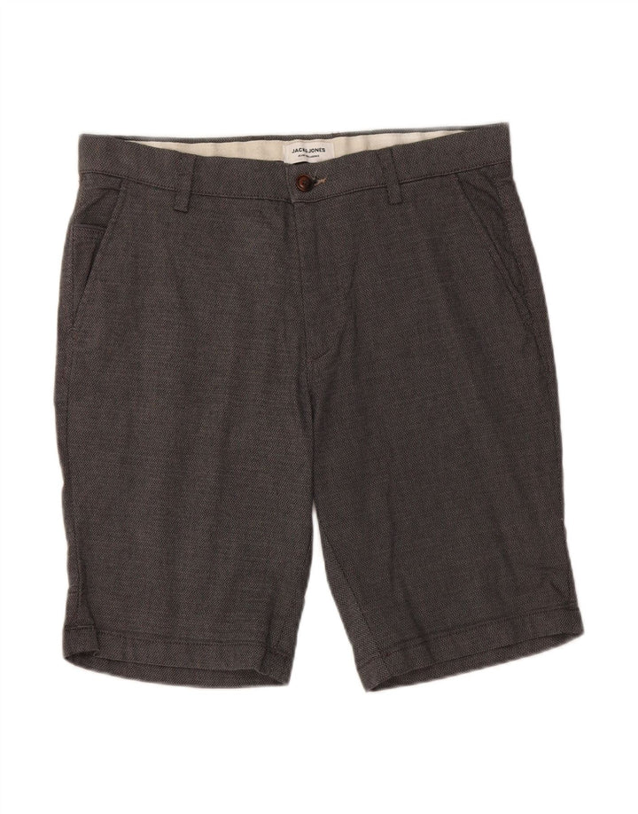 JACK & JONES Mens Chino Shorts Médio W32 Algodão Cinza