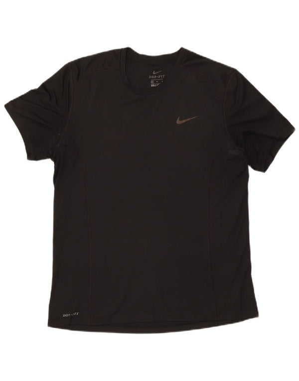Camiseta Nike Masculina Dri Fit Top Médio Preto